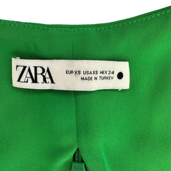 ZARA Flowy Draped Neckline Crop Top – Size XS - Picture 6 of 7